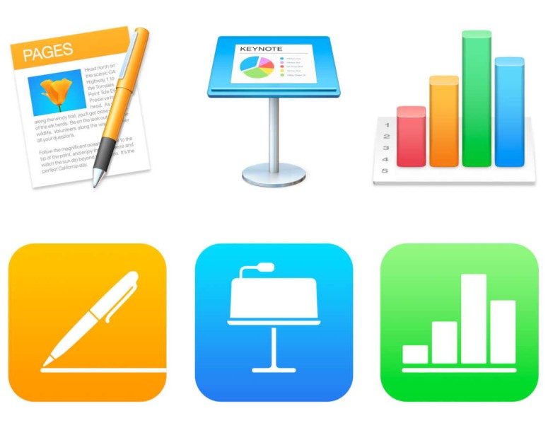 Apple's iWork suite, GarageBand, Numbers, Pages, Keynote, and iMovie is now available for free on Mac OS and iOS