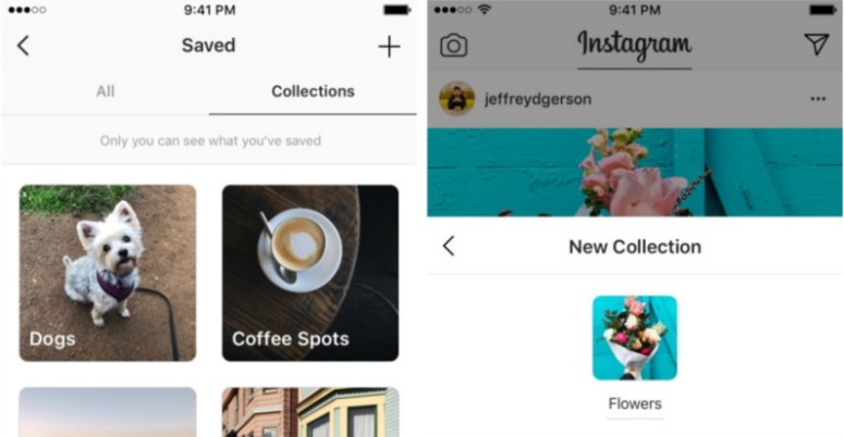 Instagram can now organize bookmarks into a private collections