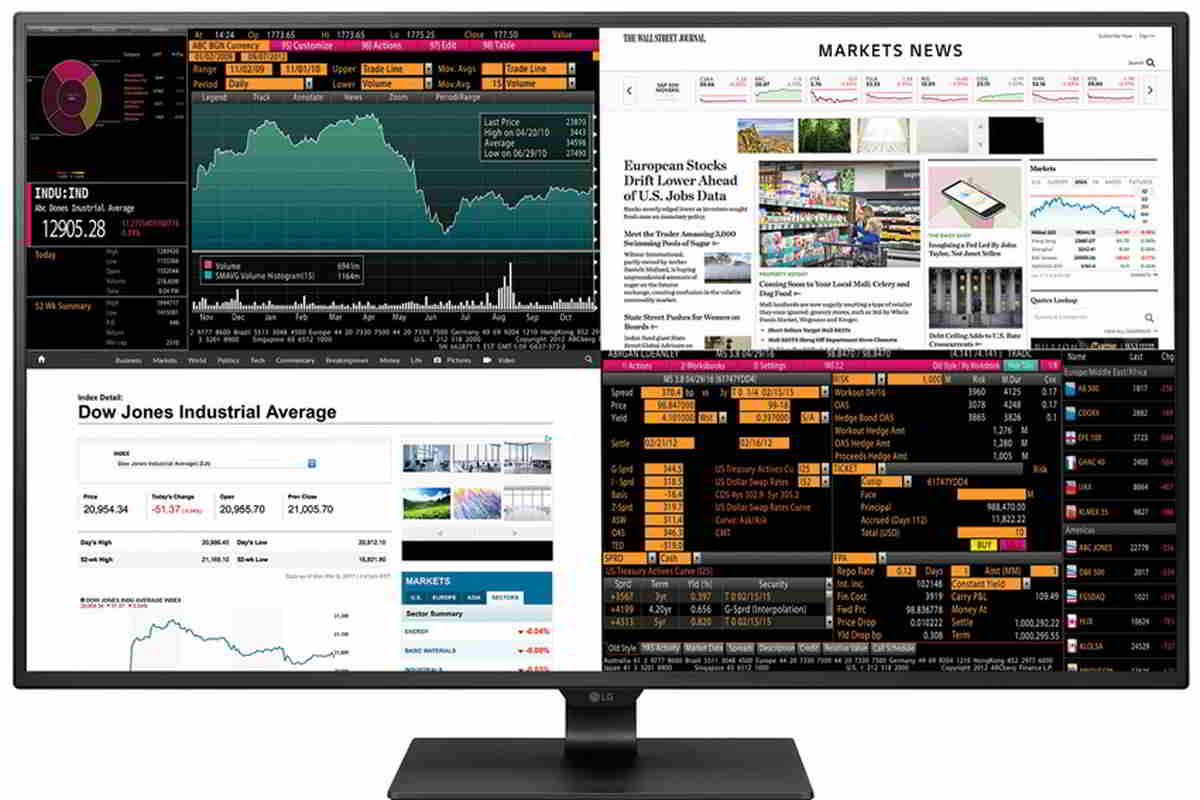 LG’s new 42.5inch 4K monitor can process four inputs simultaneously