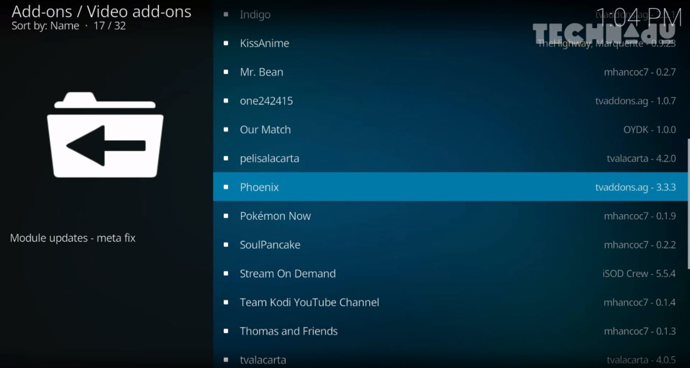 Phoenix Kodi Add-on - Installation Step 12