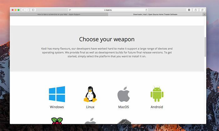 install kodi for mac os x