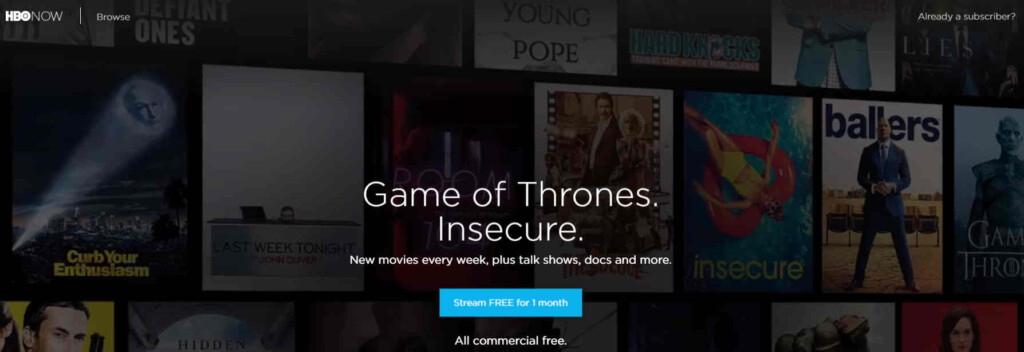 HBO Now - Best Cable TV Alternatives