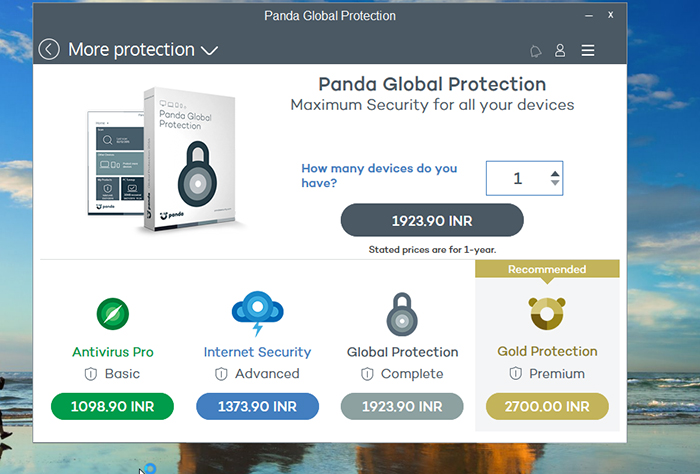 Panda Global Protection Antivirus More Protection