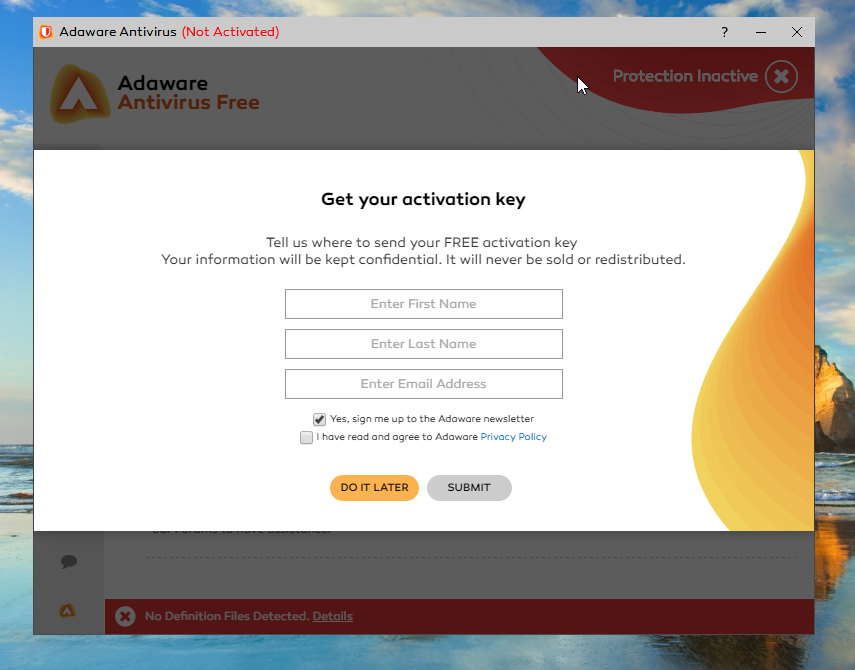 Adaware Antivirus Free activation