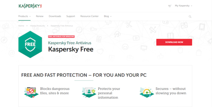 kaspersky free antivirus 2018