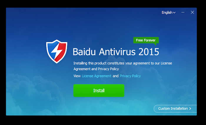 Baidu Antivirus Free install