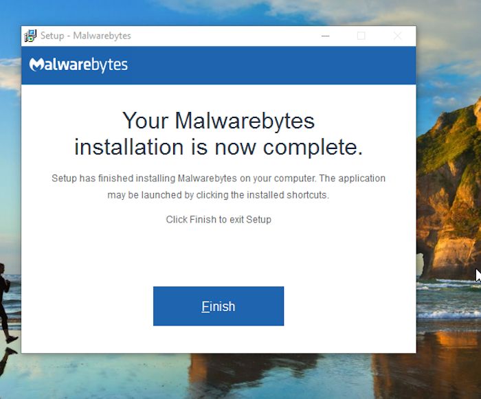 Malwarebytes Free Antivirus install