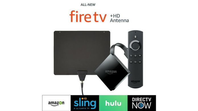 Fire TV with 4K Ultra HD (2017 Edition, Pendant) + HD Antenna