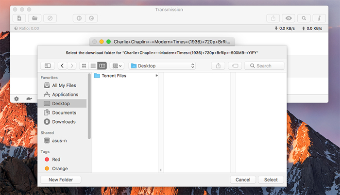 mac send torrent to different machine