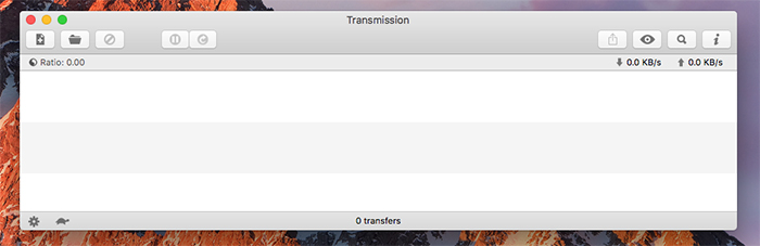 Transmission Mac Default View