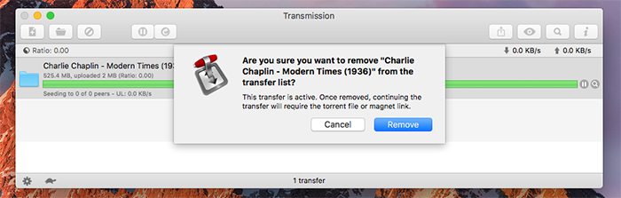 Transmission Mac Torrentの削除