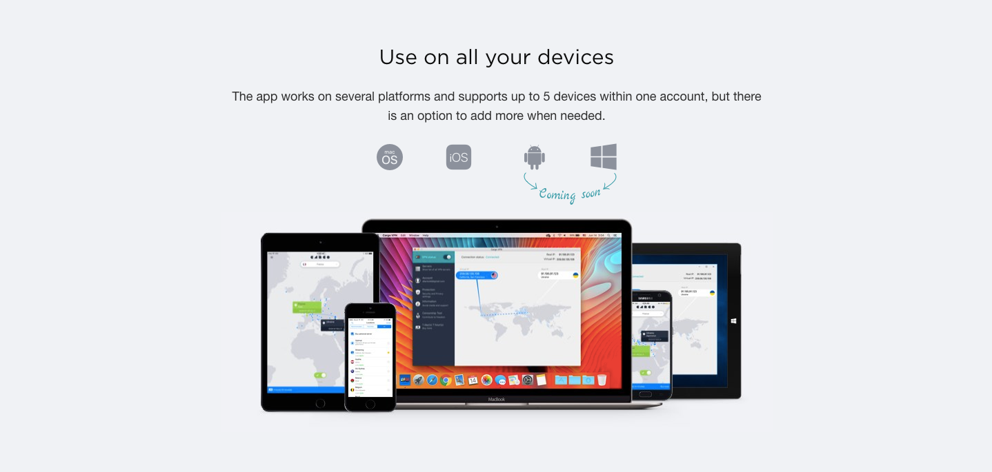 Cargo VPN Supported Devices