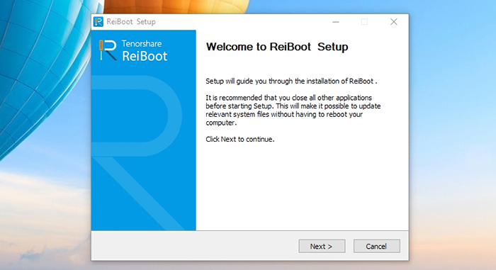 ReiBoot Pro Review - Initial Setup Step