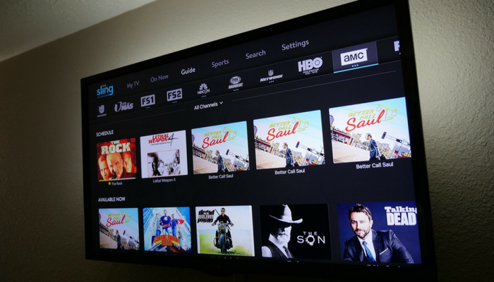 sling tv app smart tv