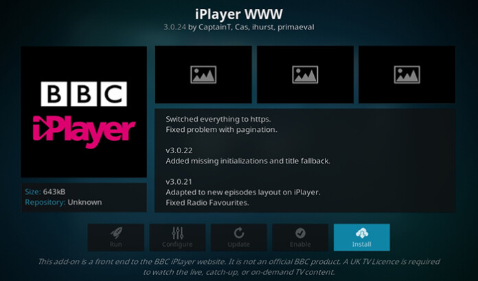 bbc iplayer kodi