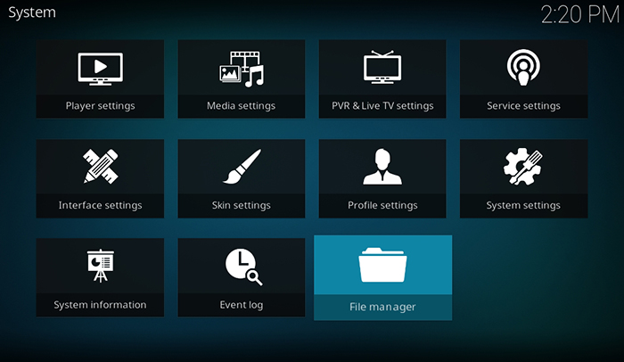 Covenant Kodi Addon - File Manager