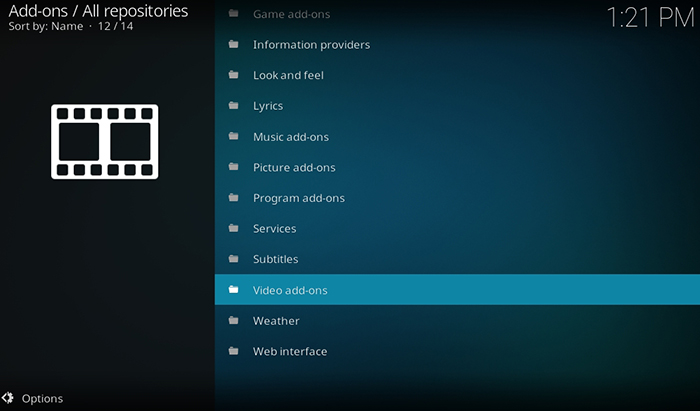 Video Addons Kodi