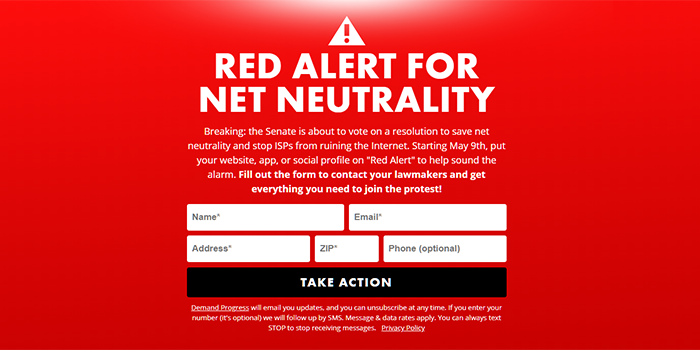 Red Alert For Net Neutrality