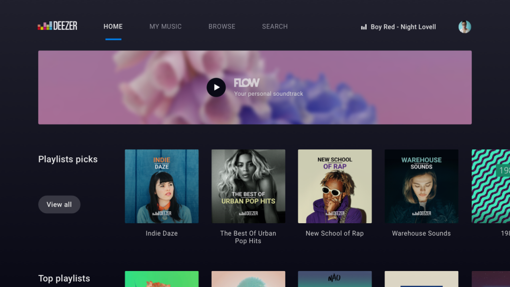 Deezer Android TV