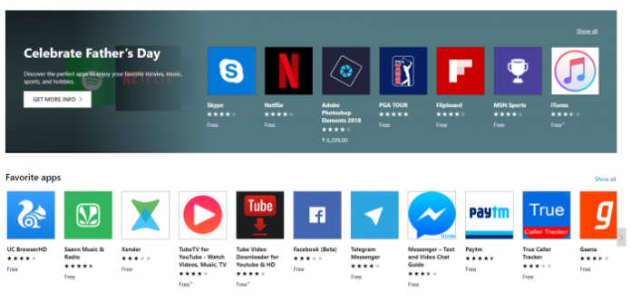 where do microsoft store apps download to