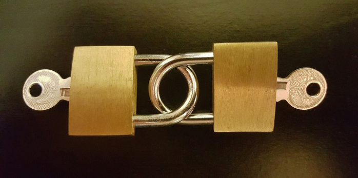 Two padlocks