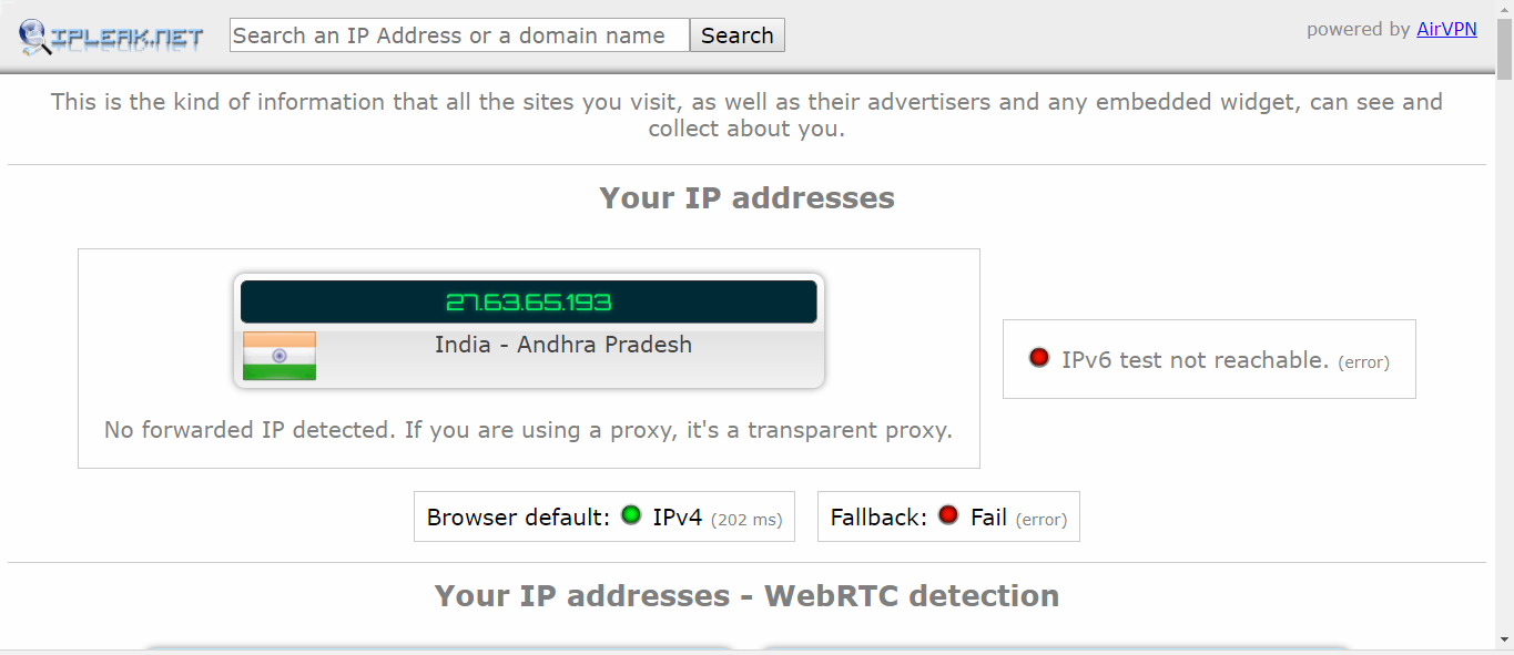 Test de fuite DNS VPN Unlockus