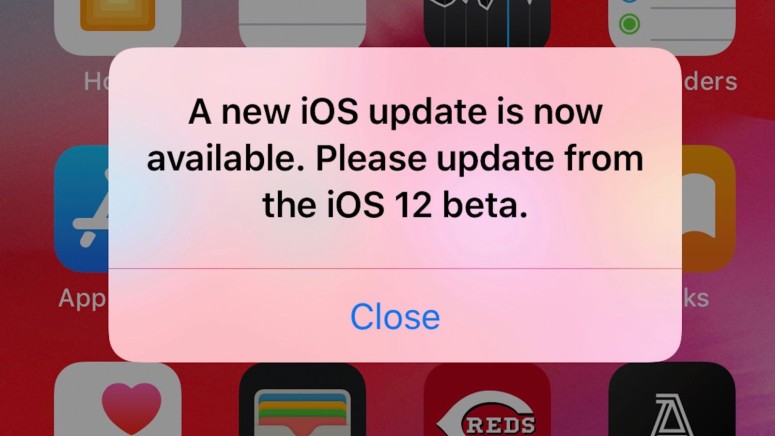 Apple iOS 12 Beta Contains Annoying Update Notification Bug