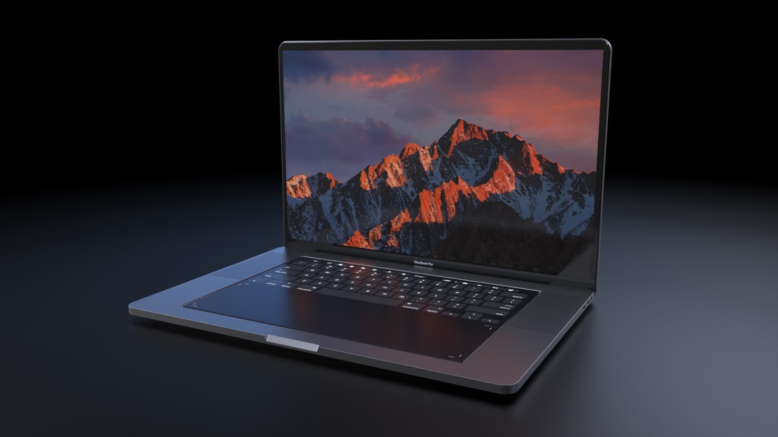 Dynamic Keyboard and Trackpad Shown Off in MacBook Pro Concept