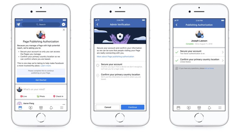 Facebook Pages Will Require More Authorization to Combat Political Influence