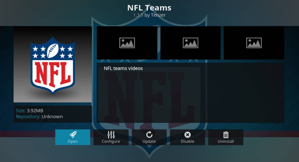 nfl game pass is asking for login information on kodi