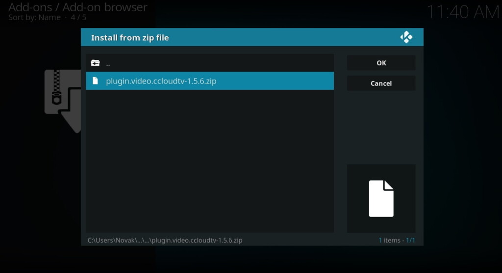 cCloud TV Zip File