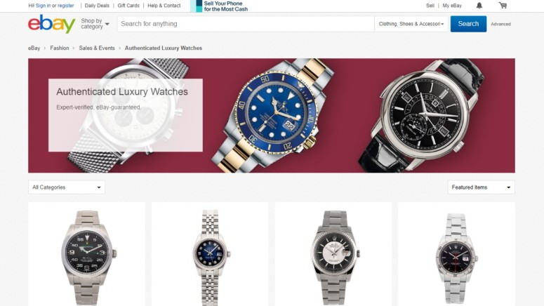 eBay Authenticated Watches