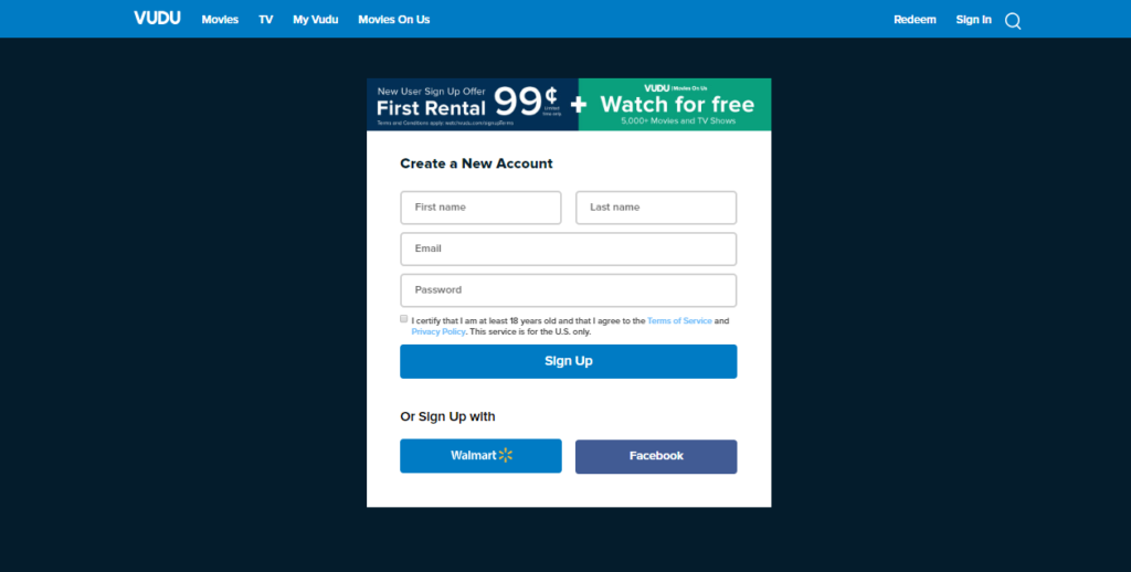 Vudu account