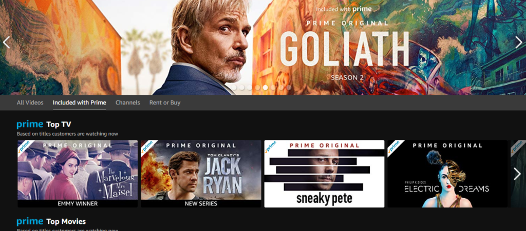 Amazon Prime Video content