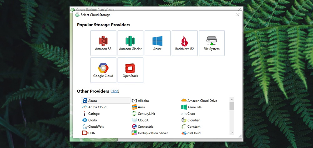 CloudBerry Backup - Storage Providers