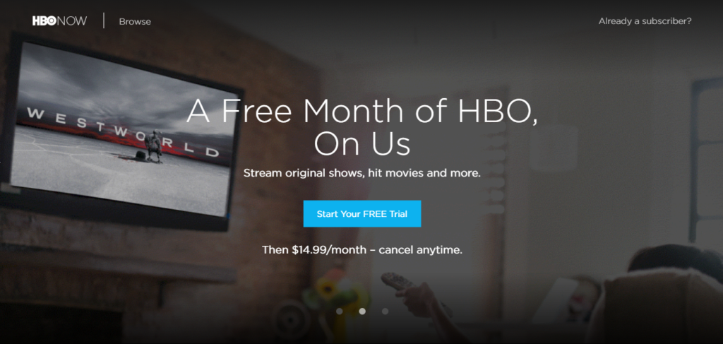 HBO Now free month