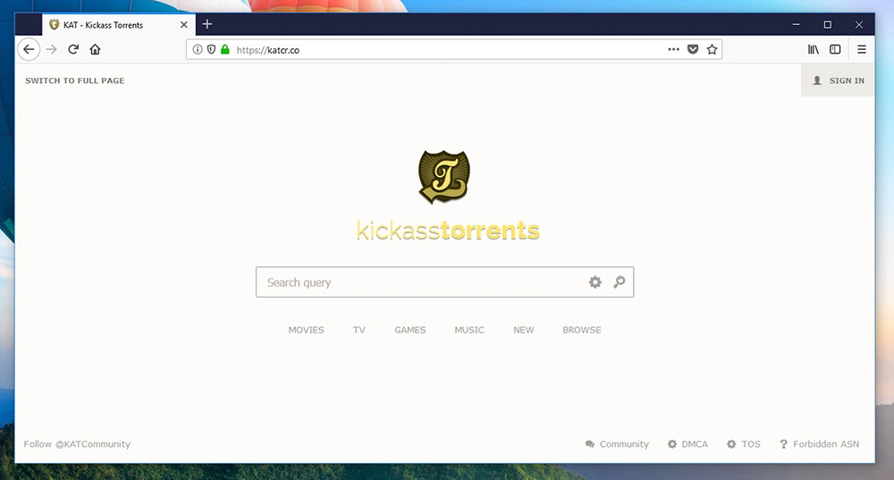 KATcr Torrent Website