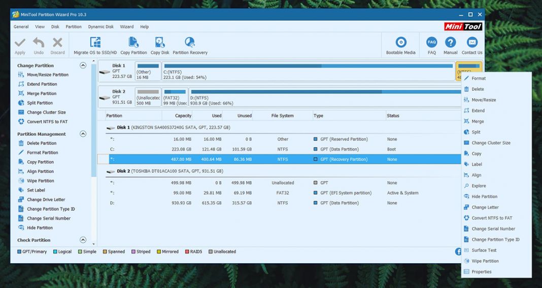 minitool partition wizard