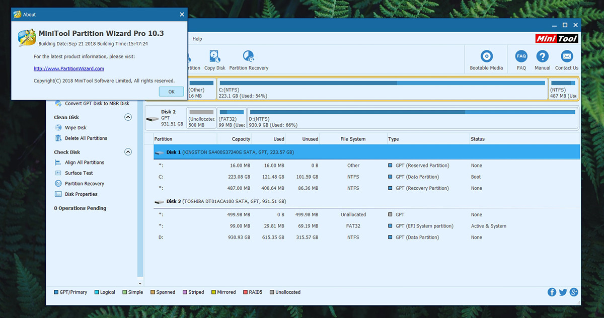 use mini tools partition wizard