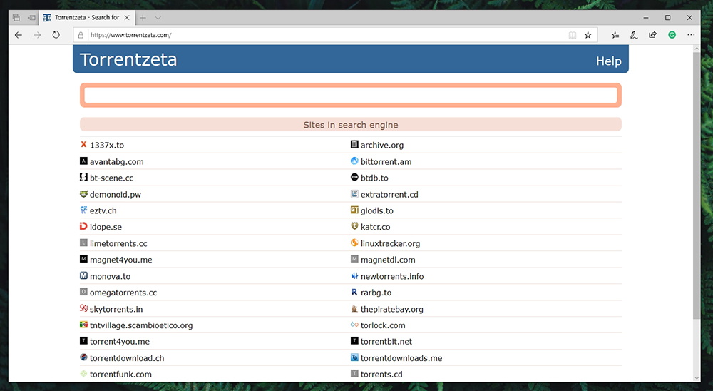 torrent search engines