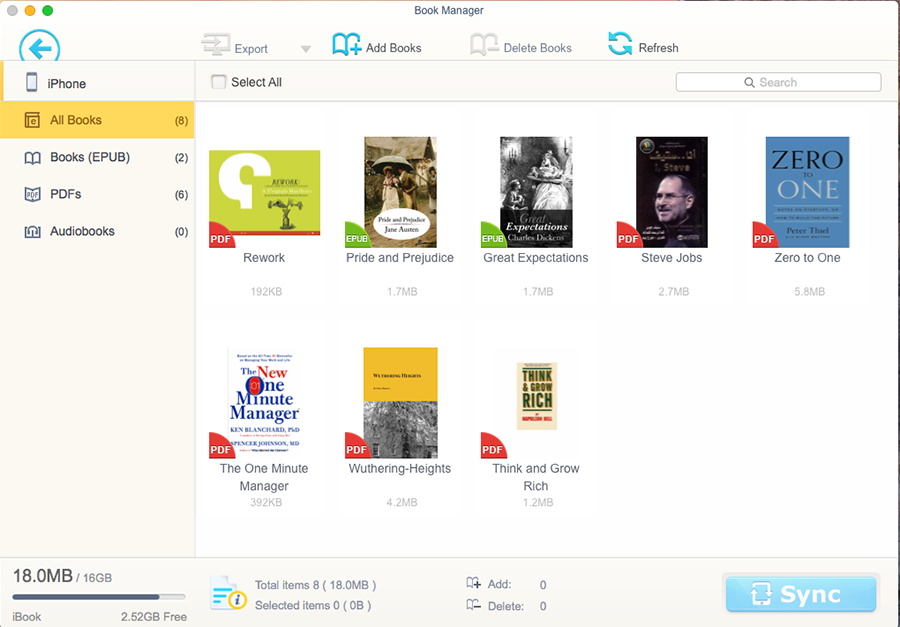 iOS eBook Manager