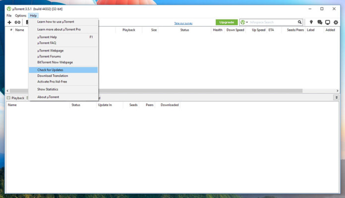 utorrent search file