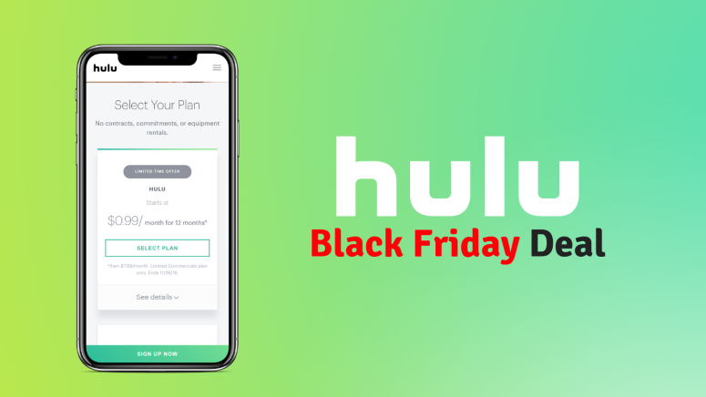 Black Friday Hulu Cuts a Deal You Can't Refuse