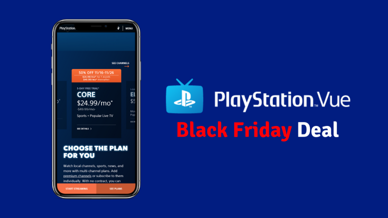 Black Friday PlayStation Vue Cuts Core Price in Half