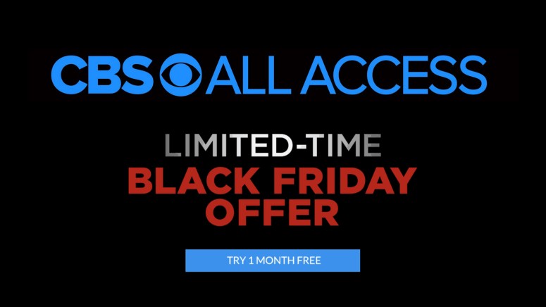 CBS All Access Black Friday Offer