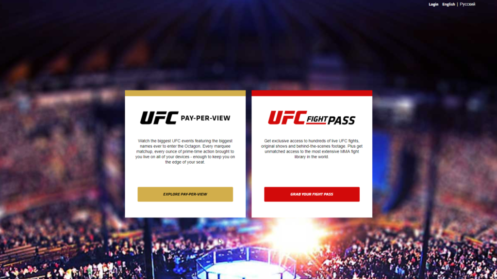 UFC PPV and Fight Pass