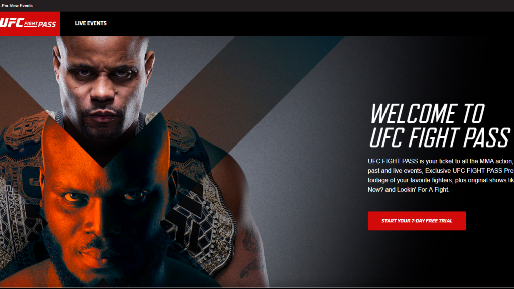 Sign Up UFC Fight Pass