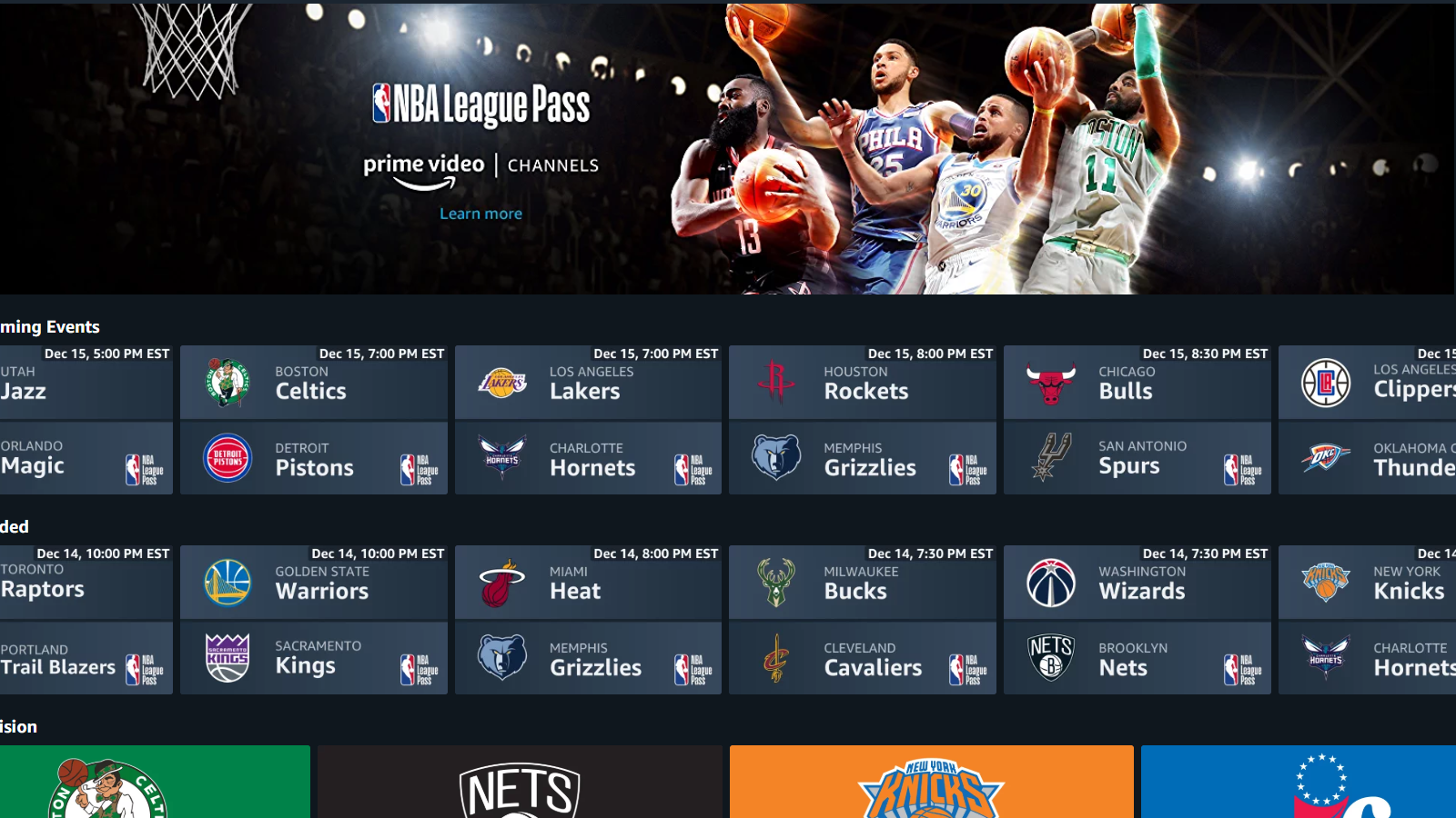 Nba League Pass Now Available Through Amazon Prime Video