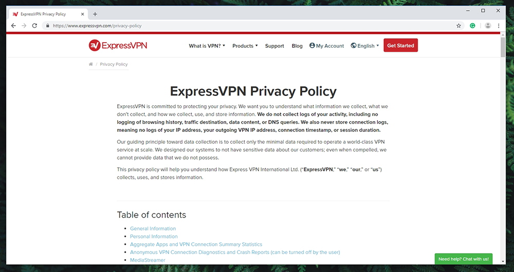 ExpressVPN - Privacy Policy