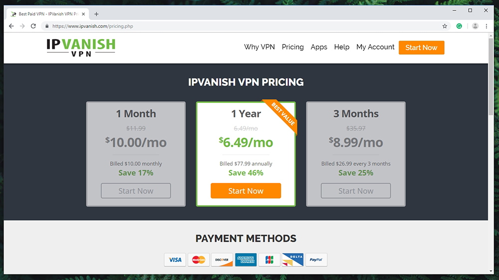 IPVanish Review - Pricing